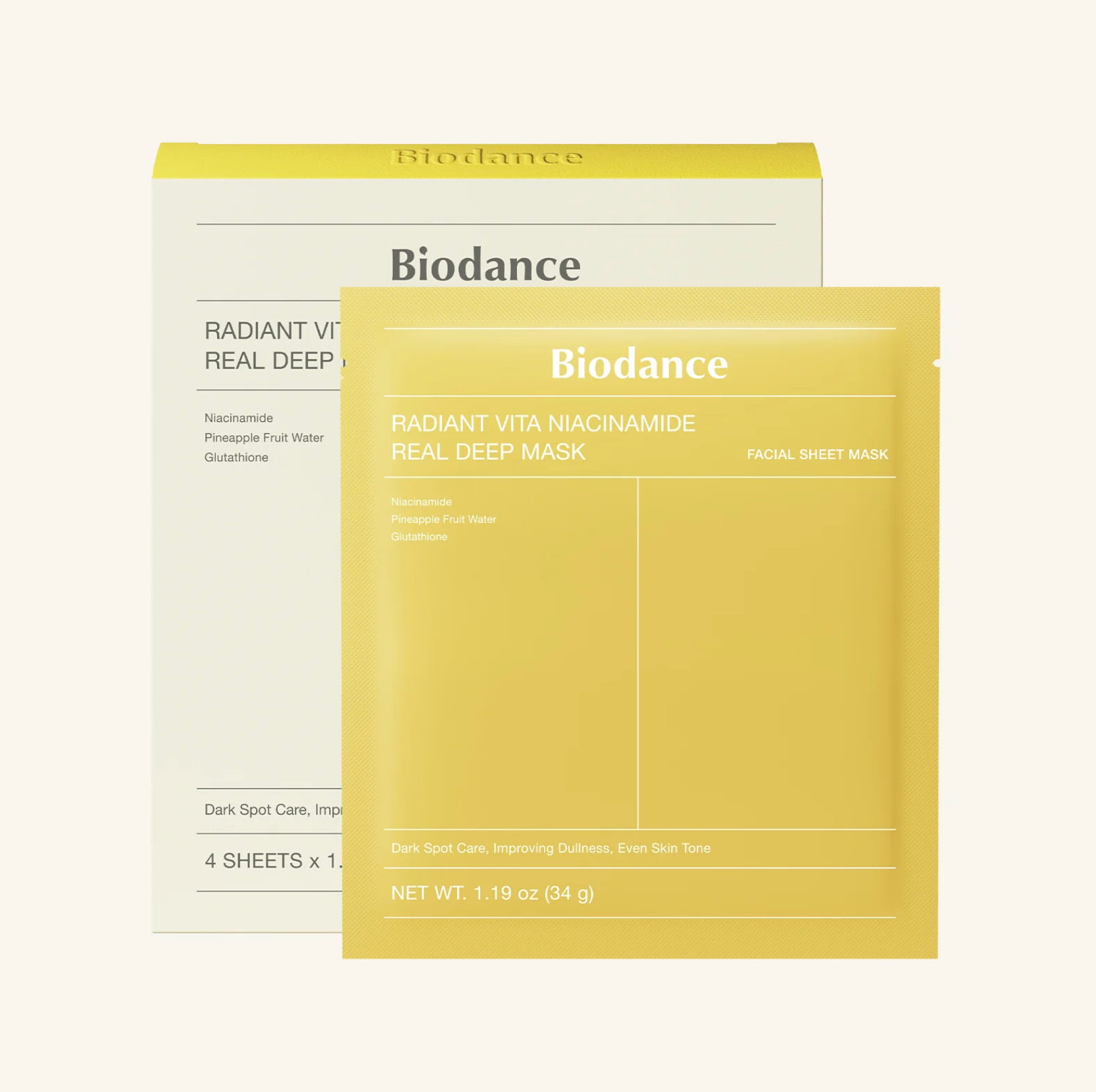 Radiant Vita Niacinamide Real Deep Mask (4 unit)